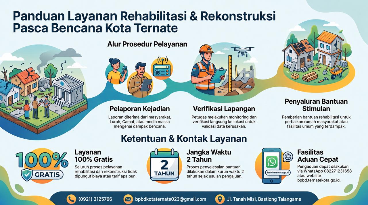 Panduan Layanan Rehabilitasi & Rekonstruksi Kota Ternate Pasca Bencana