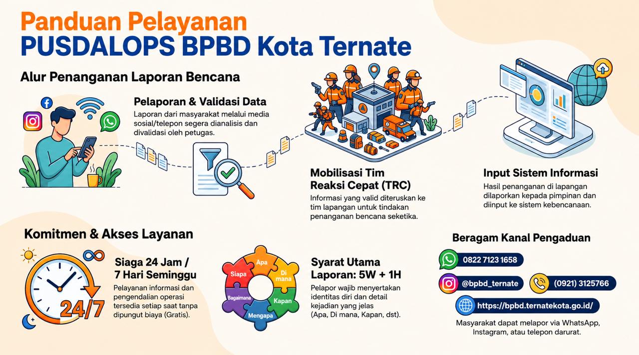 Panduan Pelayanan PUSDALOPS BPBD Kota Ternate